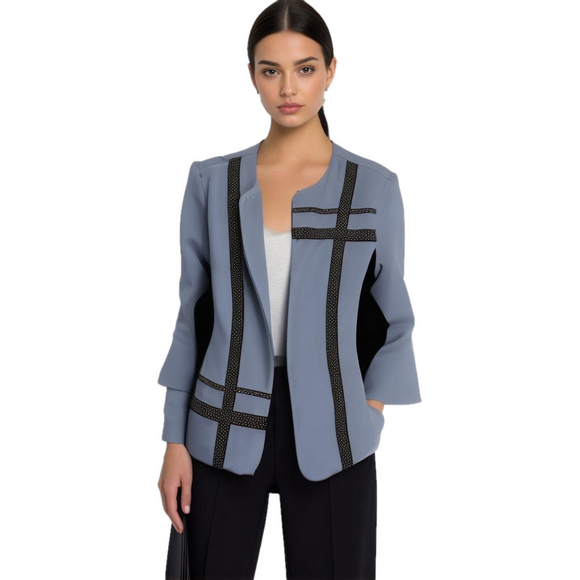 Petite Perceptions Jackets & Blazers - Petite perceptions women’s light blue work blazer size 14p